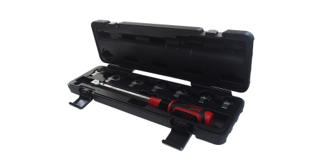 Ключ динамометрический с рожковыми насадками JTC 6833K (20-110 Нм, 9-12 мм, 10-19 мм, 8 предметов)