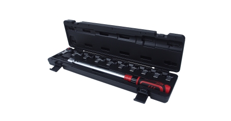 Ключ динамометрический с насадками JTC 6835K (40-210 Нм, 14-18 мм, 13-30 мм, 11 предметов)