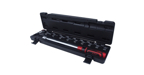 Ключ динамометрический с насадками JTC 6835K (40-210 Нм, 14-18 мм, 13-30 мм, 11 предметов)