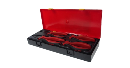 Набор инструментов губцевых JTC K5045 (4 предмета в кейсе, тонкогубцы, пассатижи, бокорезы)