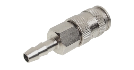 Переходник для компрессора 9.9мм быстросъемный с клапаном 