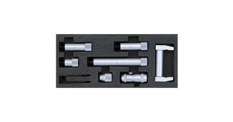 ASIMETO 240-12-0-К Двухточечный микрометрический нутромер 50-500 мм, с удлинителями 0,01 мм с калибровкой