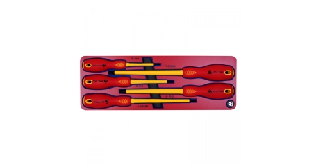 Набор диэлектрических отверток МАСТАК 5-4005E, ложемент, 5 предметов