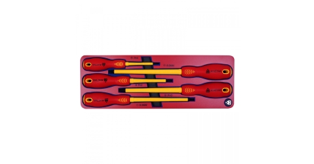 Набор диэлектрических отверток МАСТАК 5-4005E, ложемент, 5 предметов