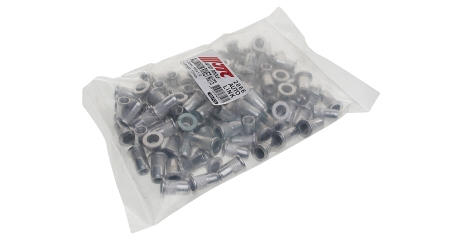 Заклепка резьбовая алюминиевая JTC 2066 (M6х1 мм, 100 шт.)