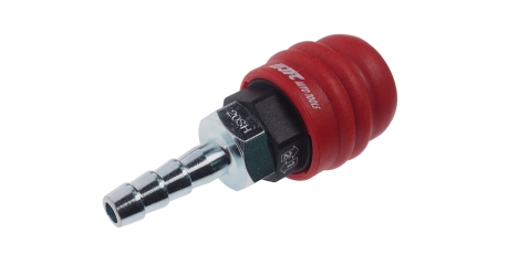 Переходник для компрессора 9мм быстросъемный штуцер "елочка" композитный двухрежимный JTC