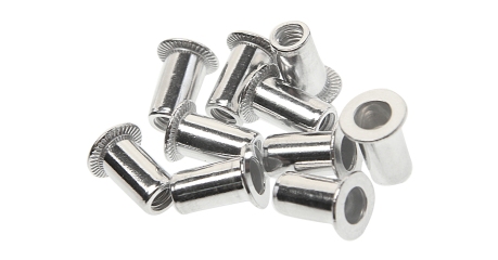 Заклепка резьбовая алюминиевая JTC 2064-10 (M4х0,7 мм, 10 шт.)