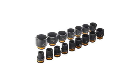 Набор ударных головок RUNTEC RT-IS2B16, 3/4", 17-50 мм, CrMo, 16 предметов