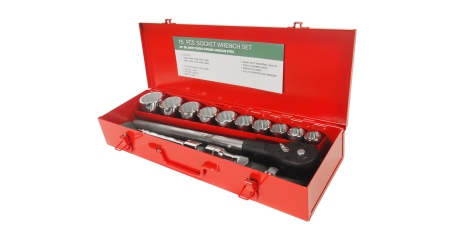 Набор головок торцевых 12-ти гранных JTC T615M (3/4", 22-50 мм, 14 предметов в кейсе)