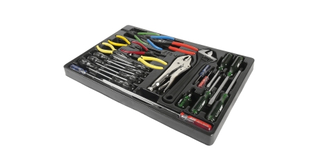 Набор инструментов JTC 39311 для тележки инструментальной JTC 3931 (1-я секция, 25 предметов)