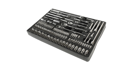 Набор инструментов JTC-39313 для тележки инструментальной JTC-3931 (3-я секция, 94 предмета)