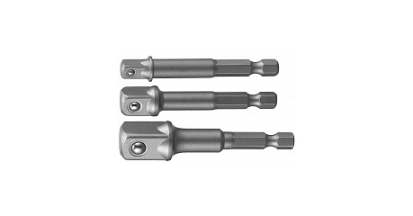 912003 Набор адаптеров для механизированного инструмента, 3 предмета.