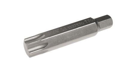 Бита TORX удлиненная JTC 1337570 (Т70х75 мм, 10 мм, S2)