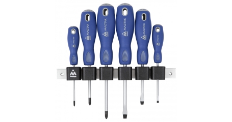 Набор отверток с держателем, 6 предметов МАСТАК 04-6RB