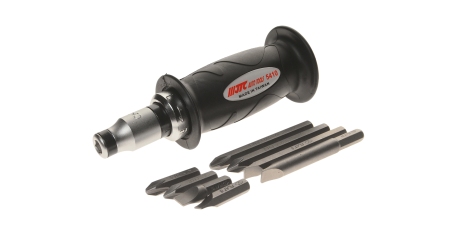 Отвертка ударная с набором бит и резиновой ручкой JTC 5410 (9 предметов)