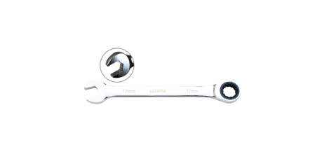 Licota ARW-76M15 Ключ комбинированный трещоточный 100 зубьев 15мм