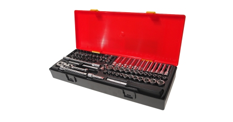 Набор головок комбинированный JTC K2733 (1/4", 73 предмета в кейсе)