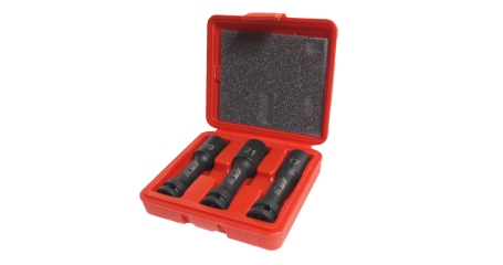 Набор головок ударных для литых дисков JTC 5444 (17-19-21 мм, L=100 мм, 3 предмета в кейсе)