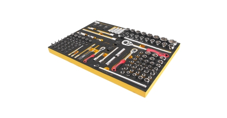 Набор инструментов слесарно-монтажный JTC US1119 (119 предметов в ложементе)