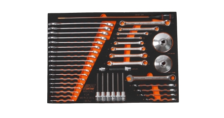 Набор инструментов слесарно-монтажный JTC MB2042 (MERCEDES, 42 предмета в ложементе)