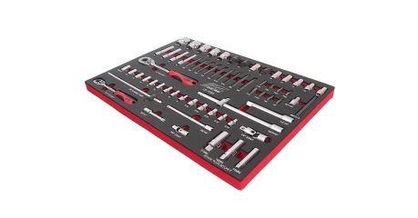 Набор инструментов слесарно-монтажный JTC UF1064 (1-ая секция, 63 предмета в ложементе)