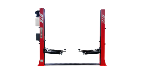 Подъемник электрогидравлический 4т 2-х стоечный 220В с ниж.синхронизацией (электрический спуск) GTE-H103