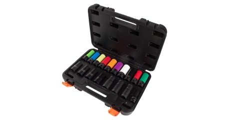 Набор ударных глубоких шестигранных головок AFFIX AF00640180C, 1/2