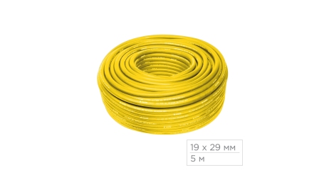 Шланг пневматический 19х29 мм, 5 м, ПВХ композитный, усиленный МАСТАК 685-19050M5