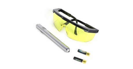 UV набор для поиска утечек фреона, фонарик + очки Car-tool CT-M1031