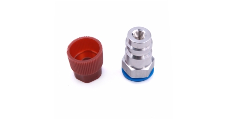 Переходник для подключения баллона с фреоном R134A к станции через HP, с ниппелем Car-Tool CT-M1032