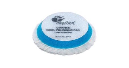 Шерстяной полировальный круг Rupes 9.BW70H, голубой, 50/65 мм