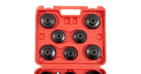 Комплект чашек для демонтажа масляных фильтров ROSSVIK ST075 (65-100 мм, 15 шт.)