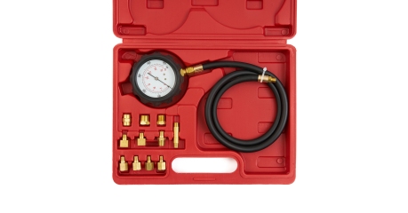 Тестер давления масла с адаптерами ROSSVIK ST106 (0-500PSI, 0-35 бар)