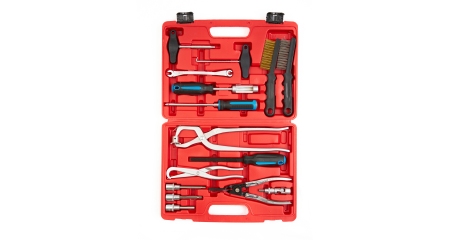 Набор инструментов для обслуживания тормозной системы ROSSVIK ST067 (16 предметов)