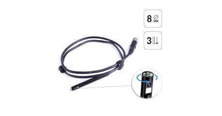 Зонд для видеоэндоскопа IC-VC700R, 2Мп, 1920х1080, 3м, 8,5мм вращение камеры iCartool IC-VP700-3