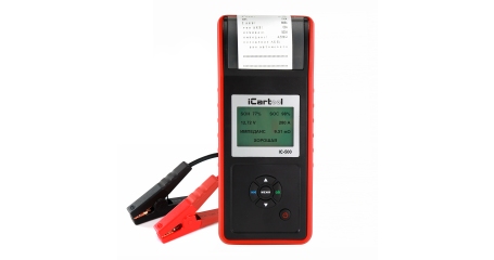 Тестер аккумуляторных батарей (АКБ) 12/24V iCartool IC-500