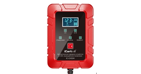 Импульсное зарядное устройство 6/12В с функцией восстановления iCartool IC-CH104