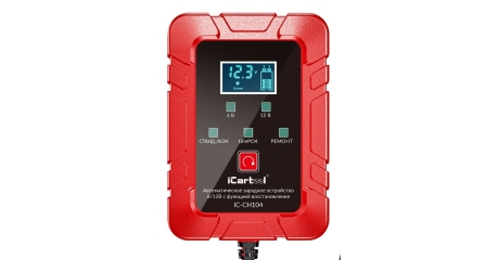 Импульсное зарядное устройство 6/12В с функцией восстановления iCartool IC-CH104