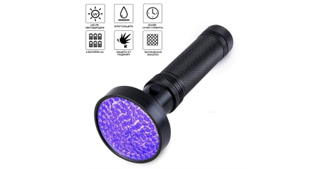 Фонарь ультрафиолетовый, 100 светодиодов iCartool IC-L202