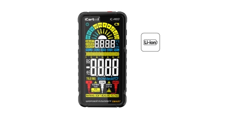 Смарт мультиметр цифровой на аккумуляторе iCartool IC-M117