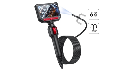 Видеоэндоскоп управляемый, экран 4.3