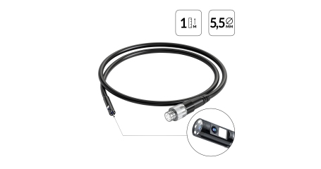 Зонд для видеоэндоскопа iCartool IC-V112A/B/C, 2 камеры, 1м, 5.5 мм iCartool IC-VP112B55-2