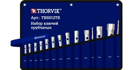 Thorvik TBSS12TB Набор ключей трубчатых в сумке, 6-32 мм, 12 предметов