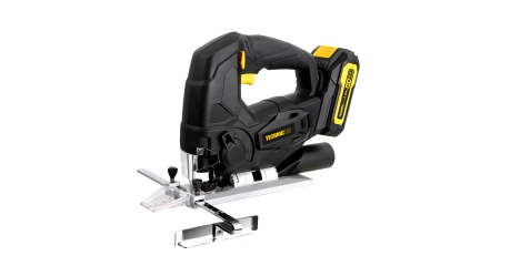 Лобзик аккумуляторный TECHNICOM TC-CJ520, 20В 2Ач, 0-2400 ход/мин, LED подсветка, 45° угол распила, 3 режима маятникового хода