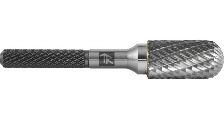 Thorvik TRRBC10200665-2  Борфреза твердосплавная цилиндрическая с радиусным торцом, тип C, 10 мм, двойная насечка, в боксе