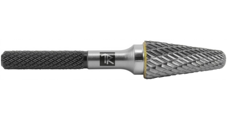 Thorvik TRRBL08220667-2  Борфреза твердосплавная коническая с радиусным торцом, тип L, 8 мм, двойная насечка, в боксе