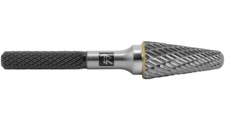 Thorvik TRRBL12280673-2  Борфреза твердосплавная коническая с радиусным торцом, тип L, 12 мм, двойная насечка, в боксе