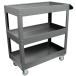 GARWIN INDUSTRIAL 001060-7011 Тележка с тремя открытыми полками, серая