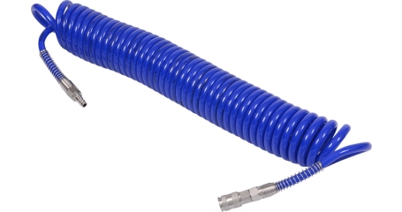 Шланг пневматический спиральный высокого давления МАСТАК 680-08115SQ, 8х12 мм, 15 м, полиуретановый, фитинги