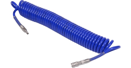 Шланг пневматический спиральный высокого давления МАСТАК 680-08115SQ, 8х12 мм, 15 м, полиуретановый, фитинги